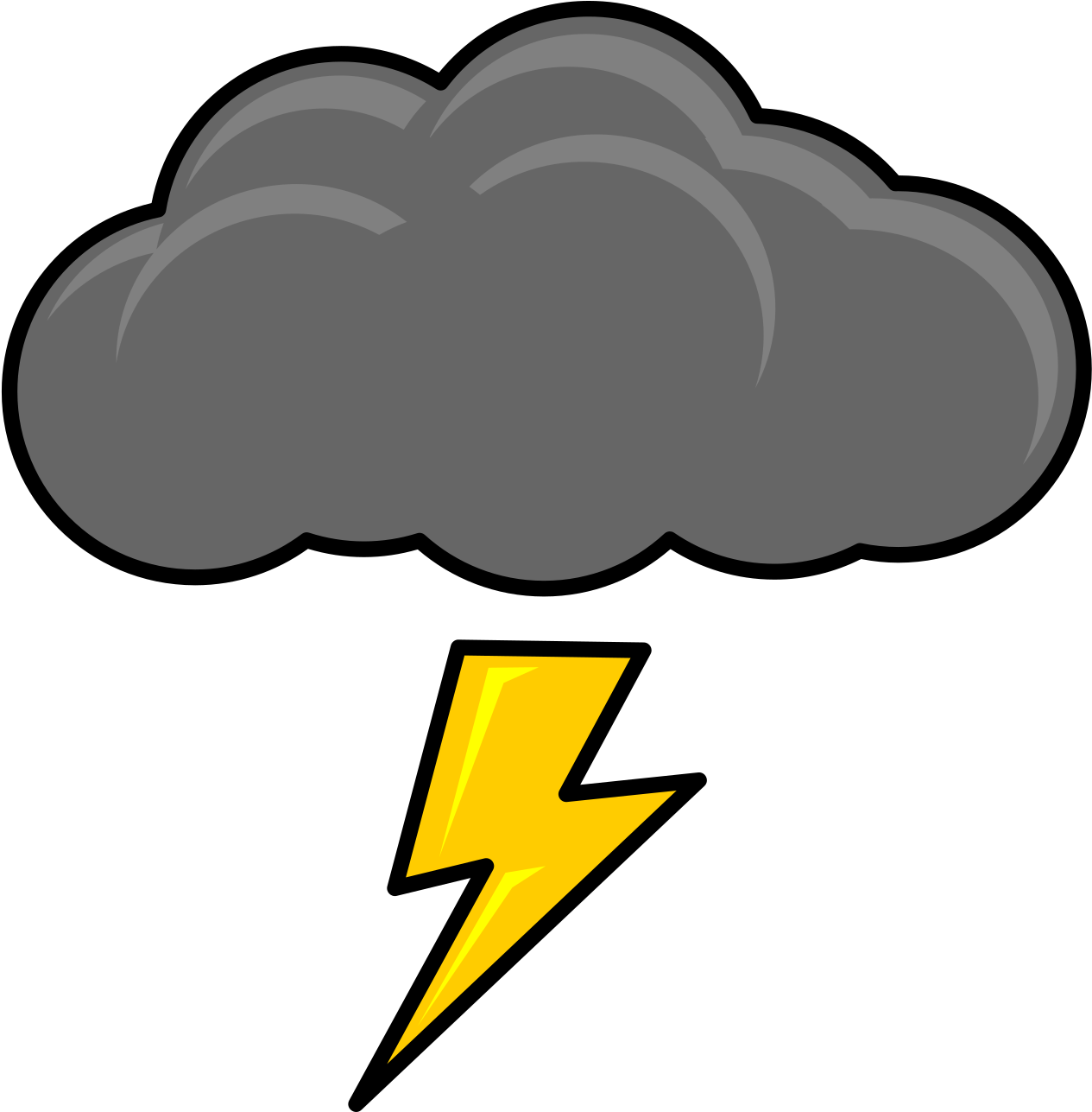 Big Image - Thunder Clipart (1697x2400)