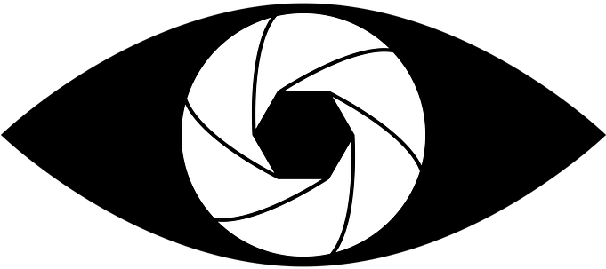 Camera, Diaphragm, Eye, Film, Icon, Lens - Eye Camera Icon (680x340)
