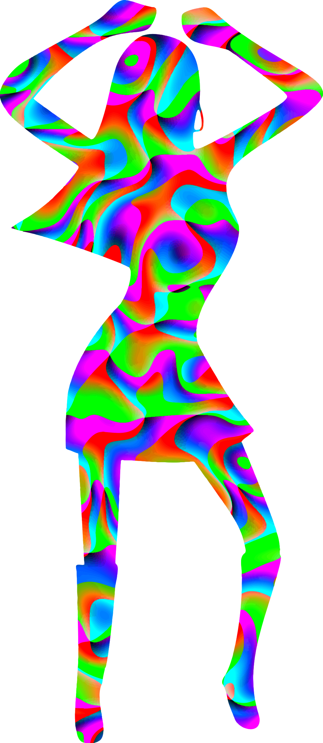 Disco Dancer 3 - Disco Dancer Clipart (1045x2400)