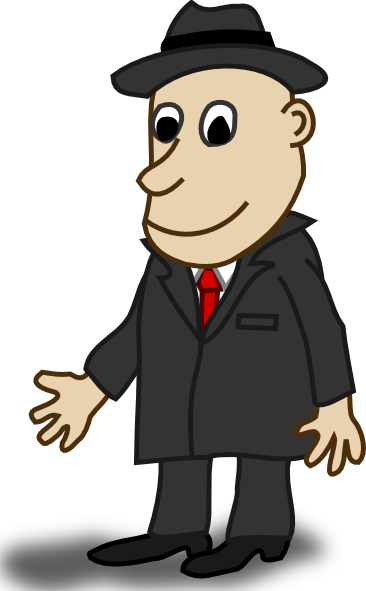 Free Vector Comic Characters Businessman Clip Art - Character Clipart (366x591)