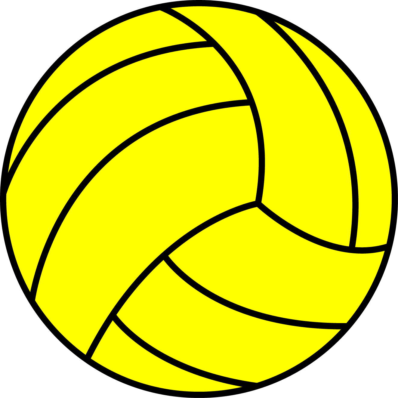 Water Polo Ball Clip Art - Water Polo Ball Clipart (1323x1323)