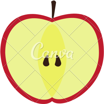 Apple Slice Healthy Fruit Icon - Apple (550x550)