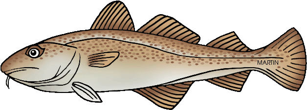 Cod - Clipart Image Of Cod (648x240)