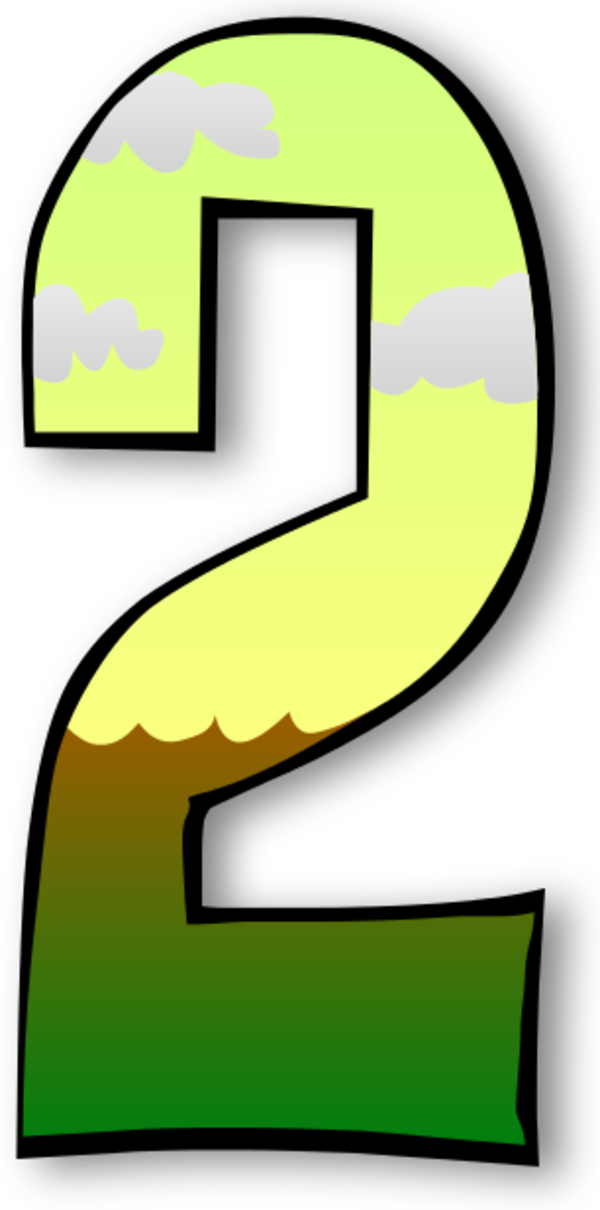 Creation Days Numbers - Nomor 2 (600x1210)