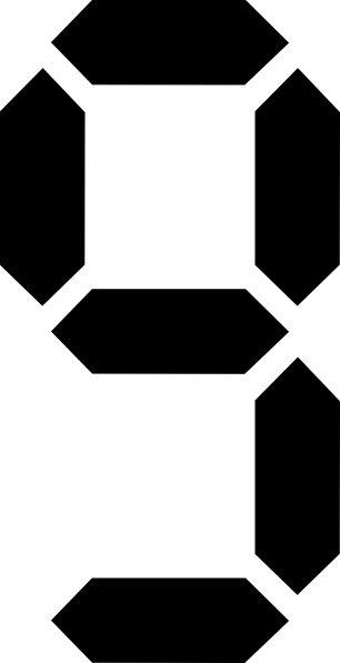 Digital 9 Png (549x1023)