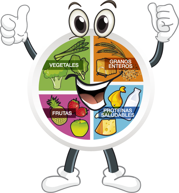 Comida Saludable - Cartoon (620x670)