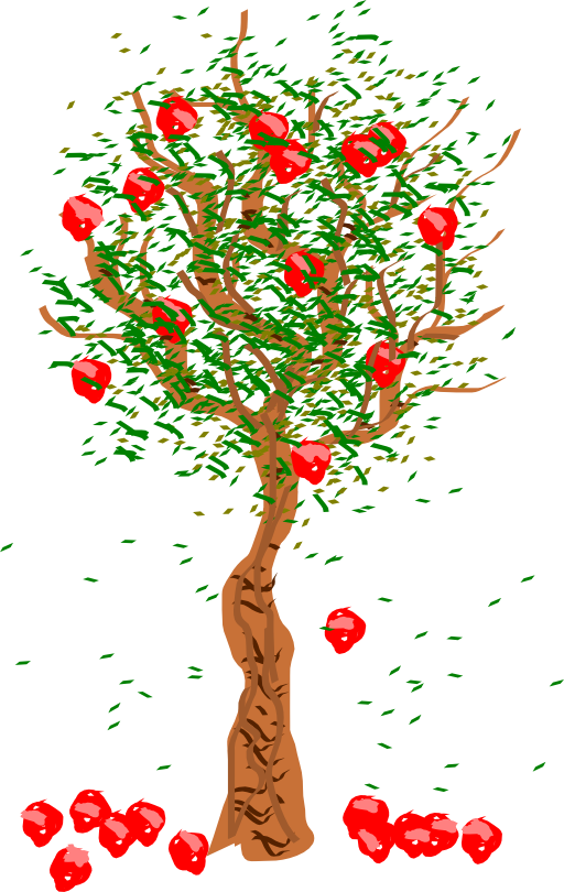 Fruits Falling From Tree (512x810)