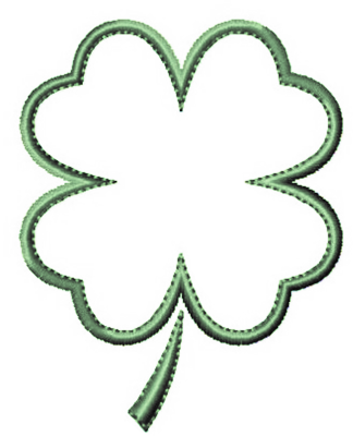 Four Leaf Clover Psd - Four Leaf Clover Outline (324x400)