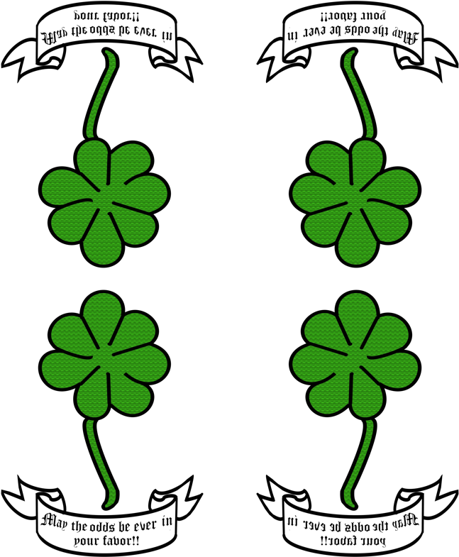 Four Leaf Clover Clip Art (712x800)