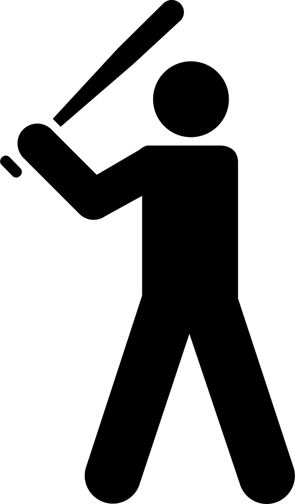 Baseball Player Comments - Stick Figure Playing Baseball (574x980)