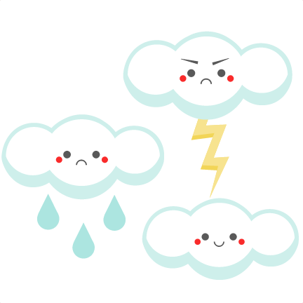 Cute Spring Clouds Svg Cutting File For Scrapbooking - Scalable Vector Graphics (432x432)