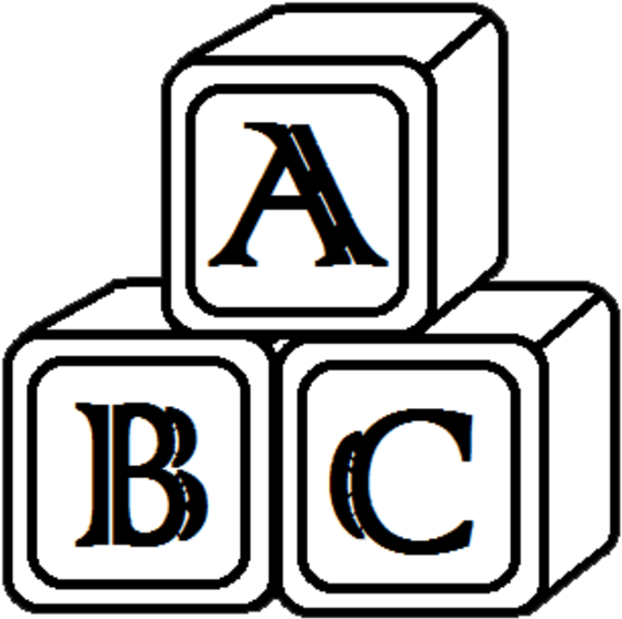 Abc Black And White (600x573)