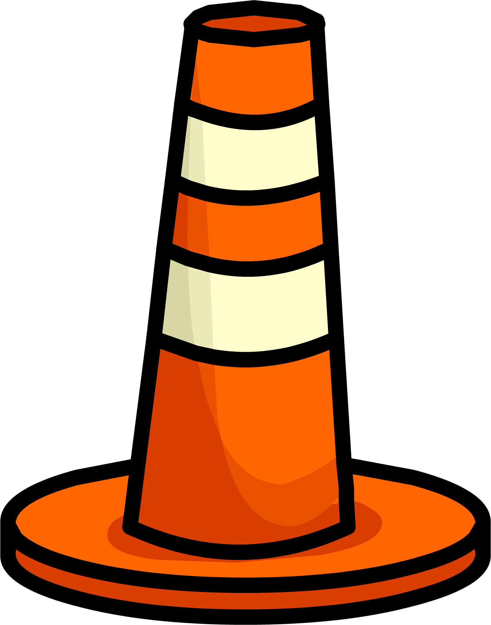 Construction Pylon - Club Penguin Construction (1656x2109)