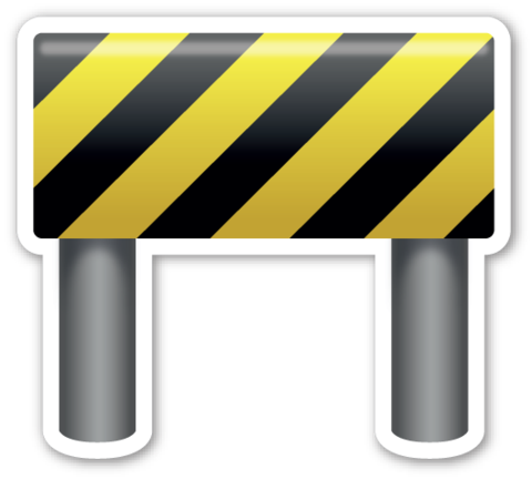 Construction Sign - 🚧 Emoji (529x476)