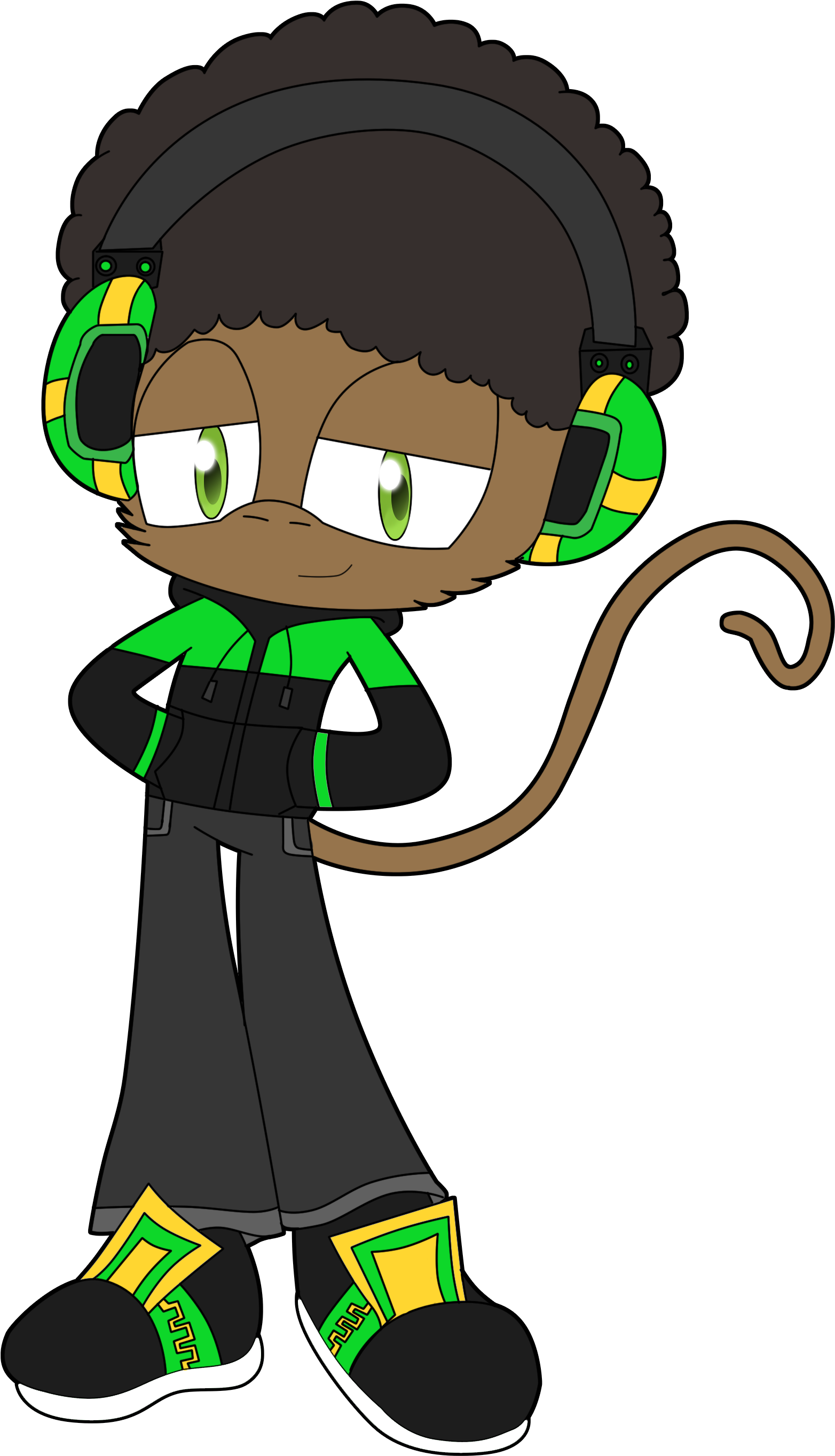 Rohan The Monkey - Cartoon (1827x2964)