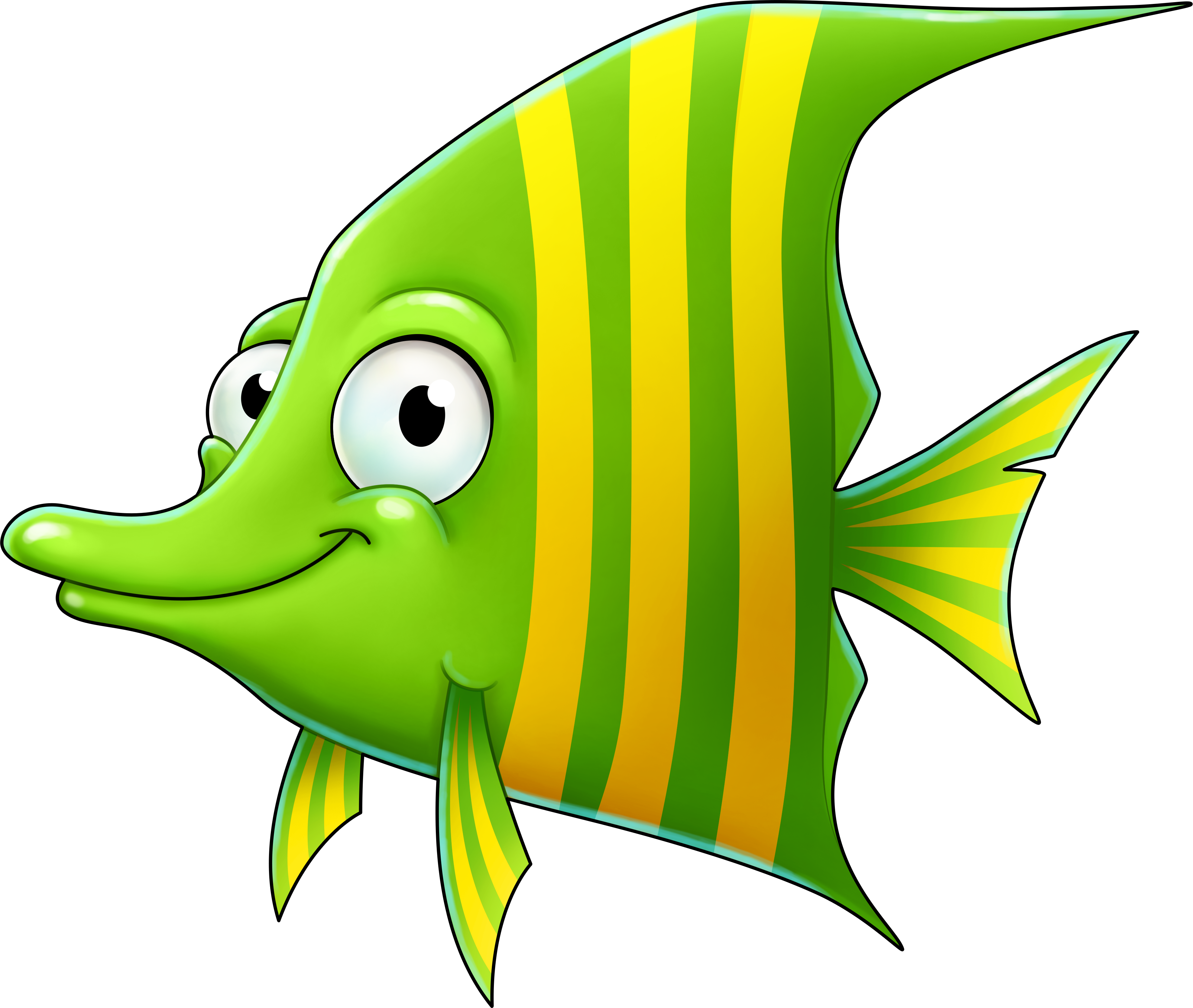 Stripy - Fish Pulling Clipart Transparent (3947x3335)