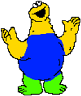 Noob Cookie Monster - Roblox (420x420)