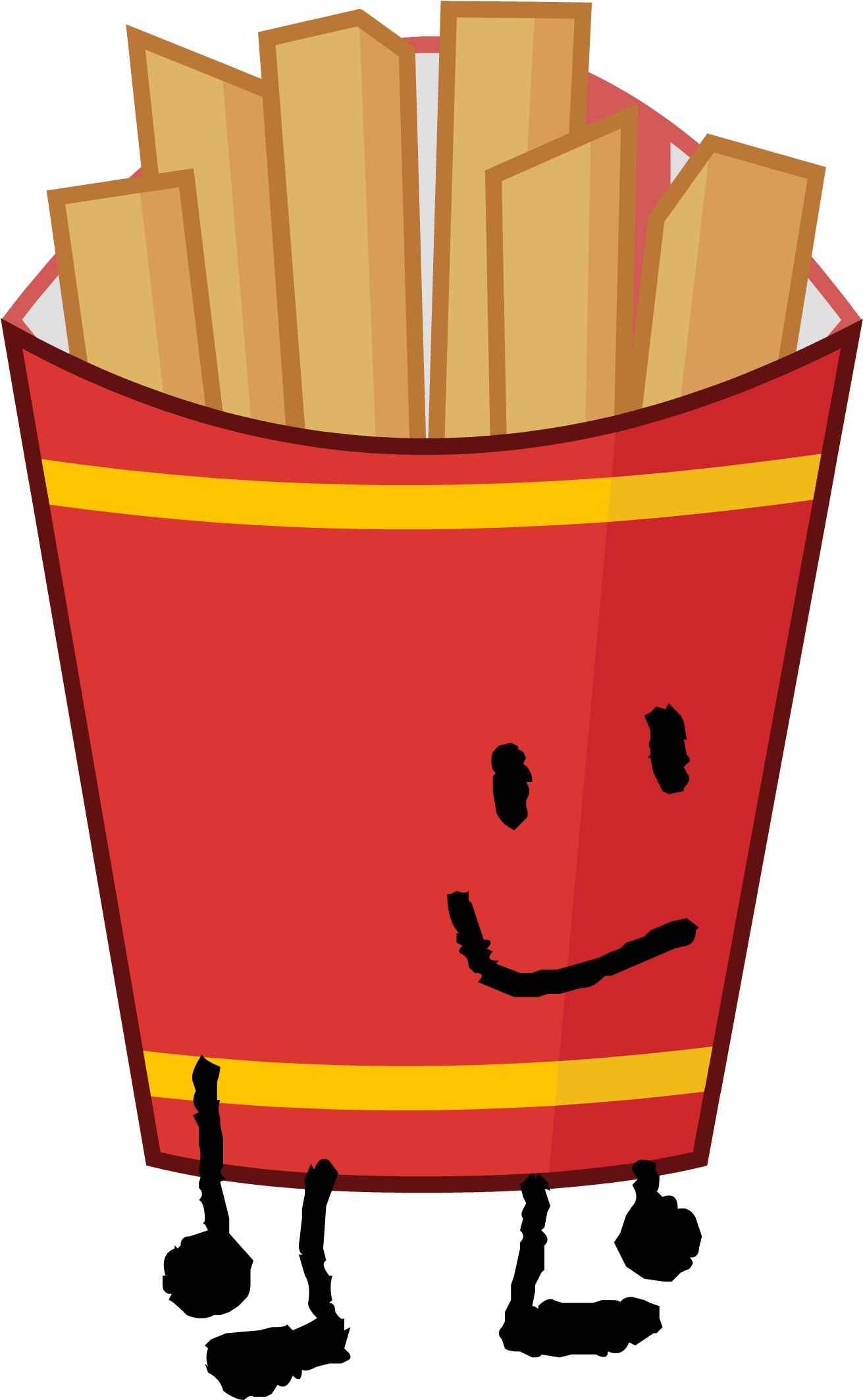 Fries - Bfdi Characters (1376x2151)