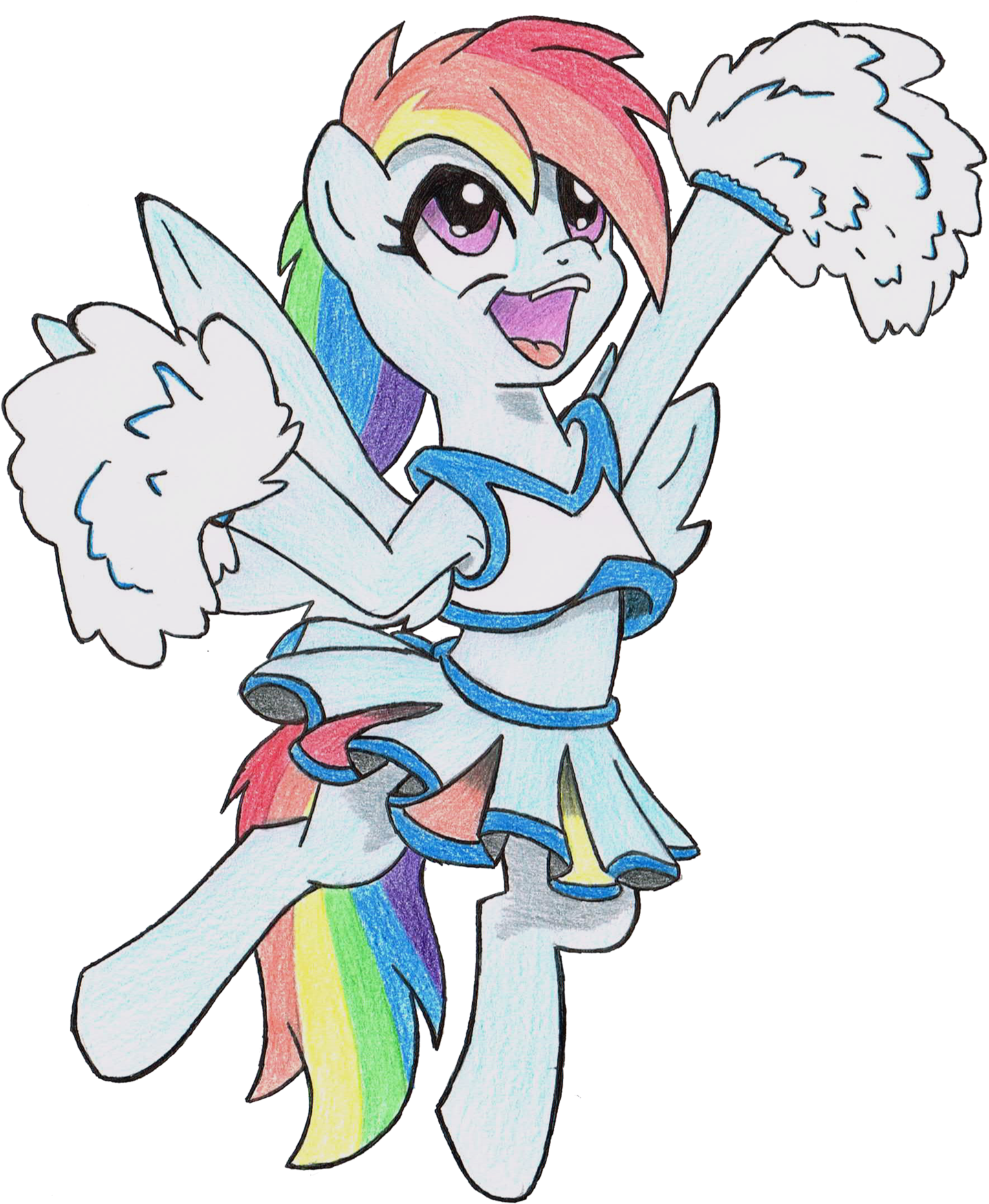Rainbow Cheer - Cartoon (1600x1934)