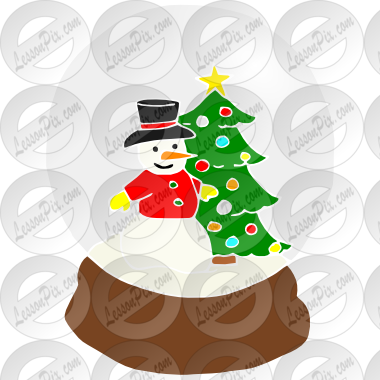 Snow Globe Stencil - Globe (380x380)