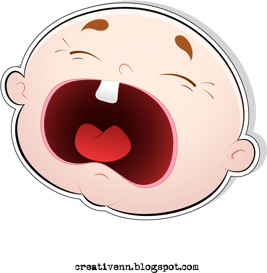Scrapbooking Baby - Crying (1000x996)