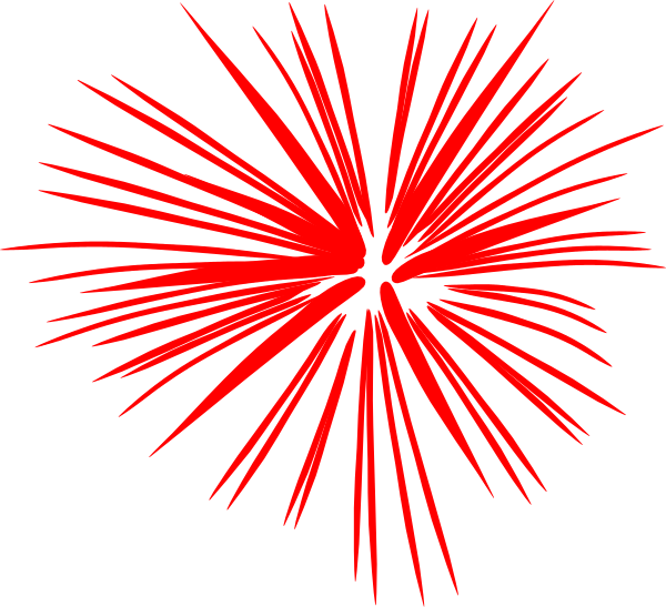 Celebration Clipart Firework Explosion - 4th Of July Fireworks Clipart (600x547)