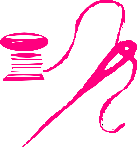 Needle And Thread Clip Art (552x597)