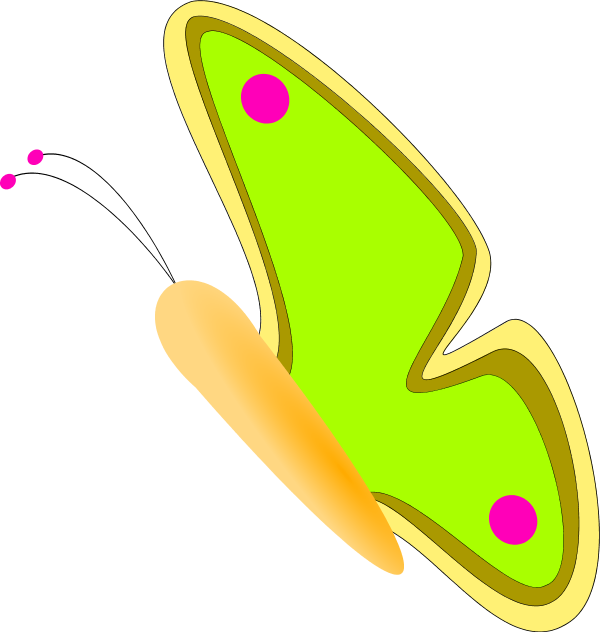 Butterfly Side View - Butterfly Side View (600x632)