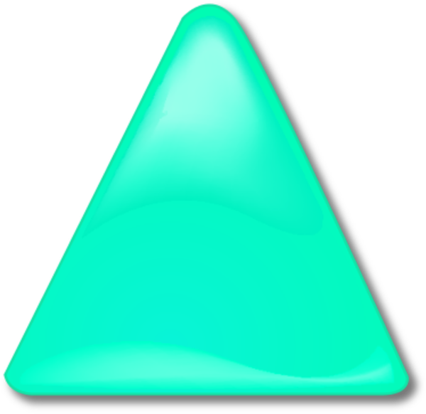 3d - 3d Green Triangle Png (600x582)