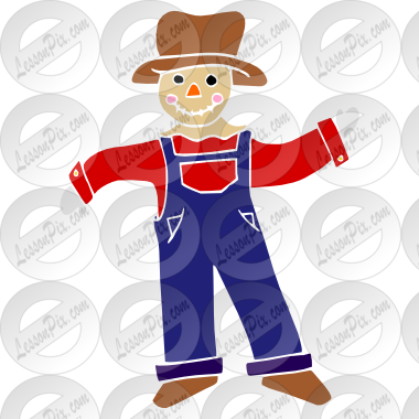 Scarecrow Stencil - Cartoon (380x380)