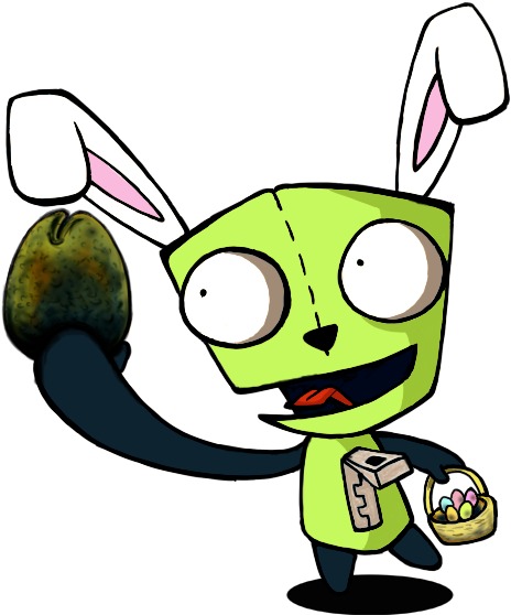 Gir's Surprise Easter Egg By - Cartoon (800x800)