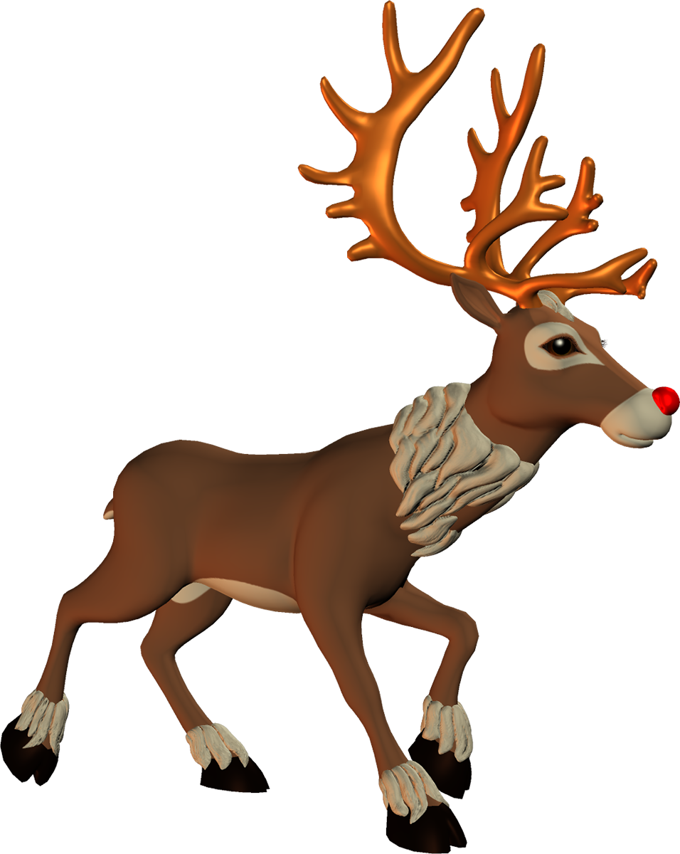 Christmas Clipart - トナカイ イラスト おしゃれ (956x1200)