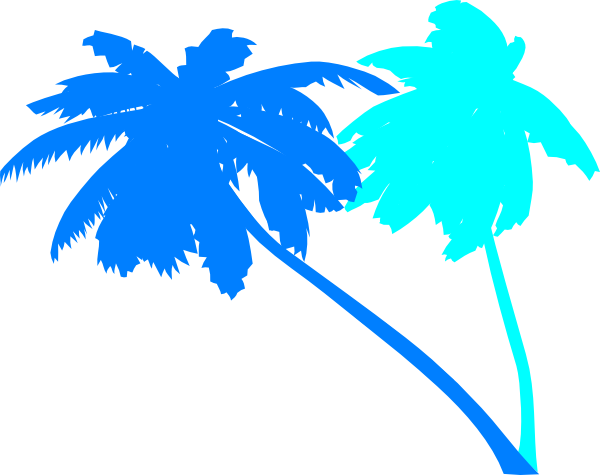 Clipart Orange Palm Tree (600x475)