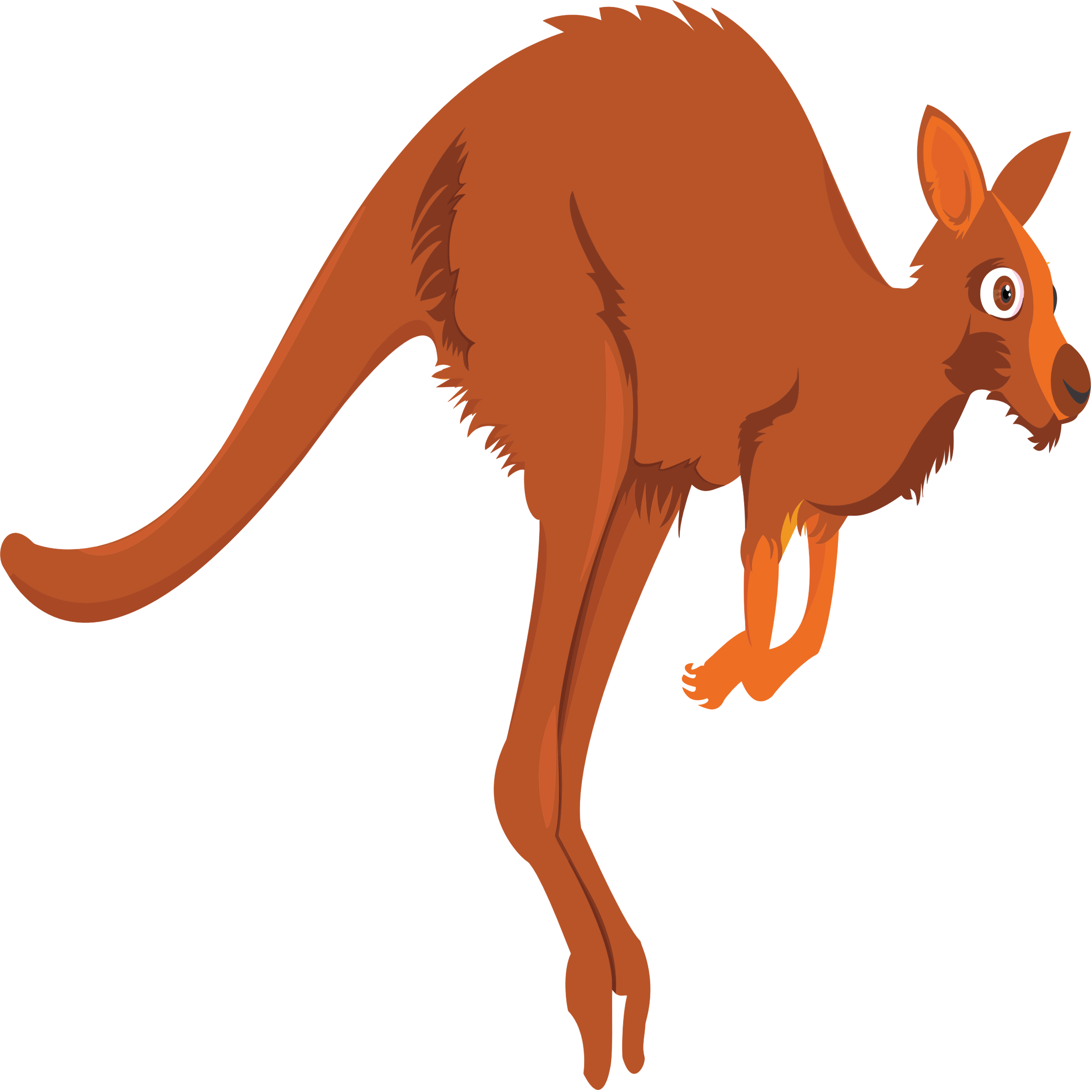 Big Image - Kanfgroo Clip Art (2208x2206)