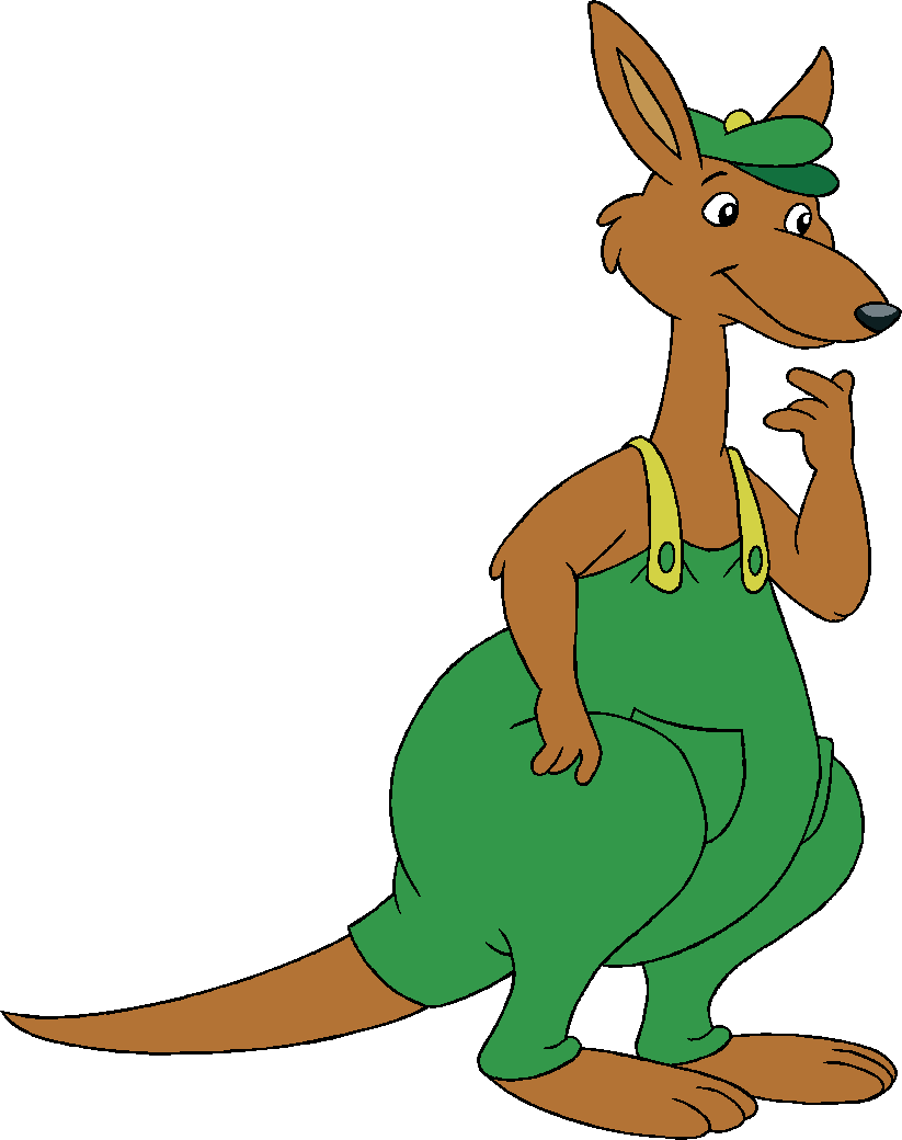 Splodge The Kangaroo - Cartoon (823x1040)