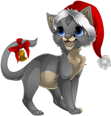 Год Кота - Chat Noel Dessin (488x500)
