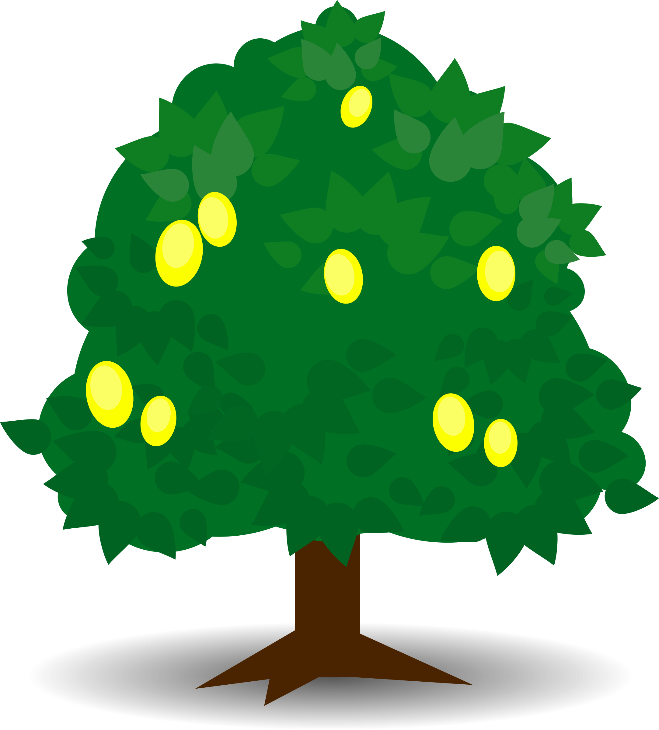 Lemon Tree Clipart - Trigger Wheel 36 1 (2166x2400)