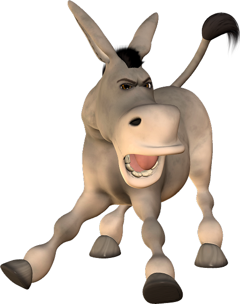 Donkey Png - صور حمير متحركة (486x614)