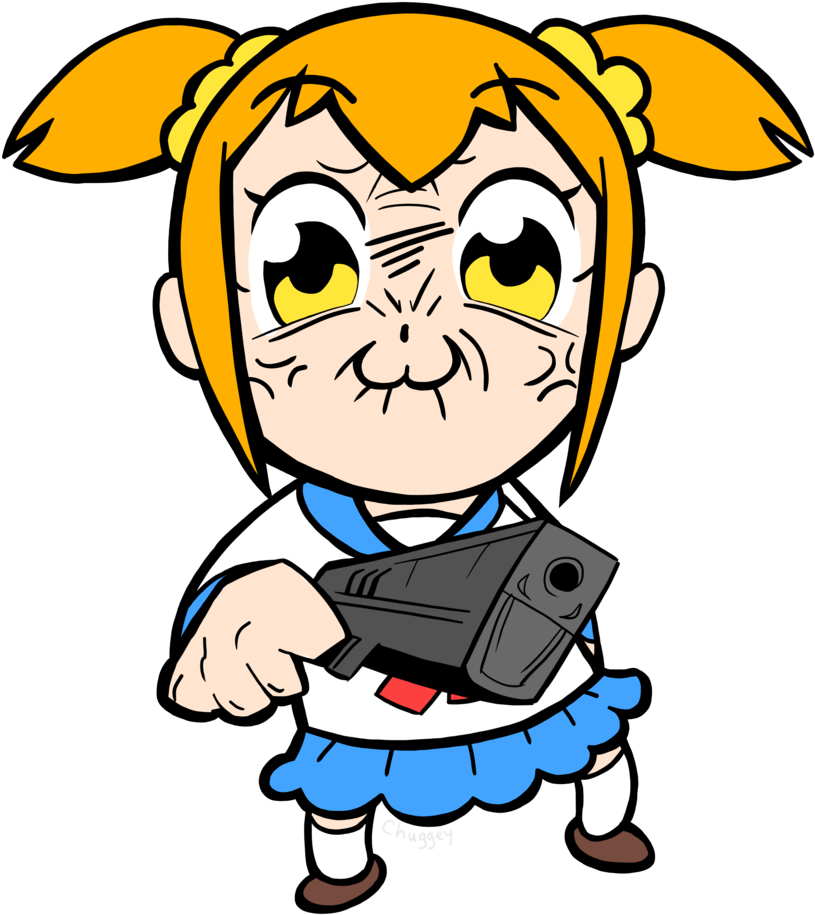 Popuko With A Transparent Background - Cartoon (1280x1920)