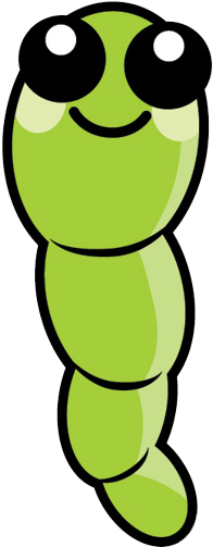 Worm Image - Transparency (258x565)