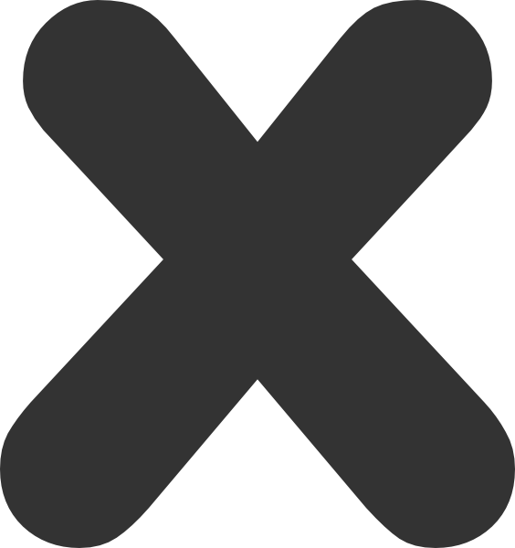 Multiplication Sign No Background (564x600)
