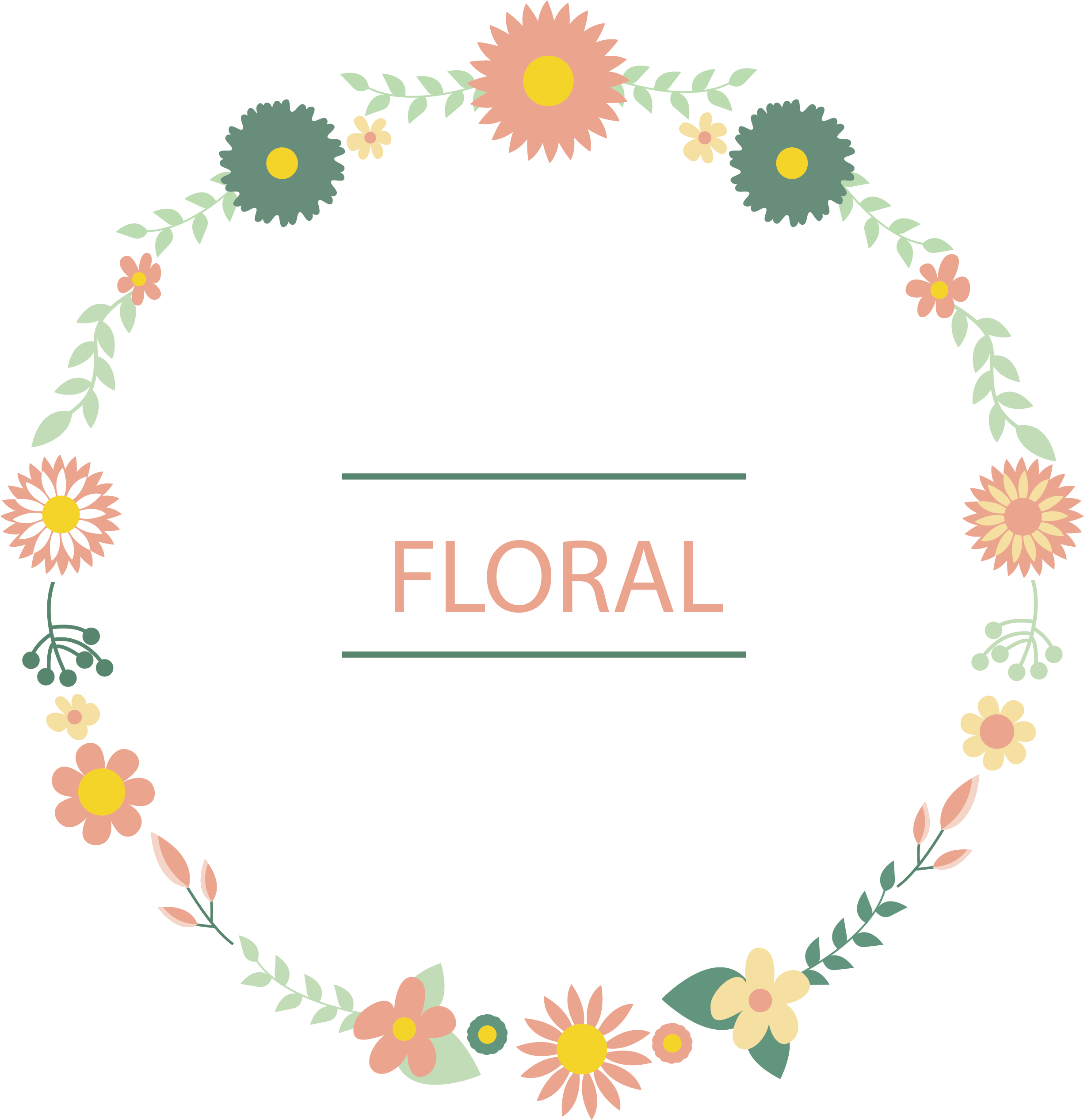 Circle Leaf Clip Art - Circle Leaf Clip Art (2452x2532)