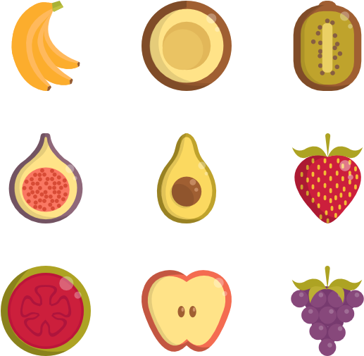 Fruits Pack 19 Icons - Transparency (600x564)