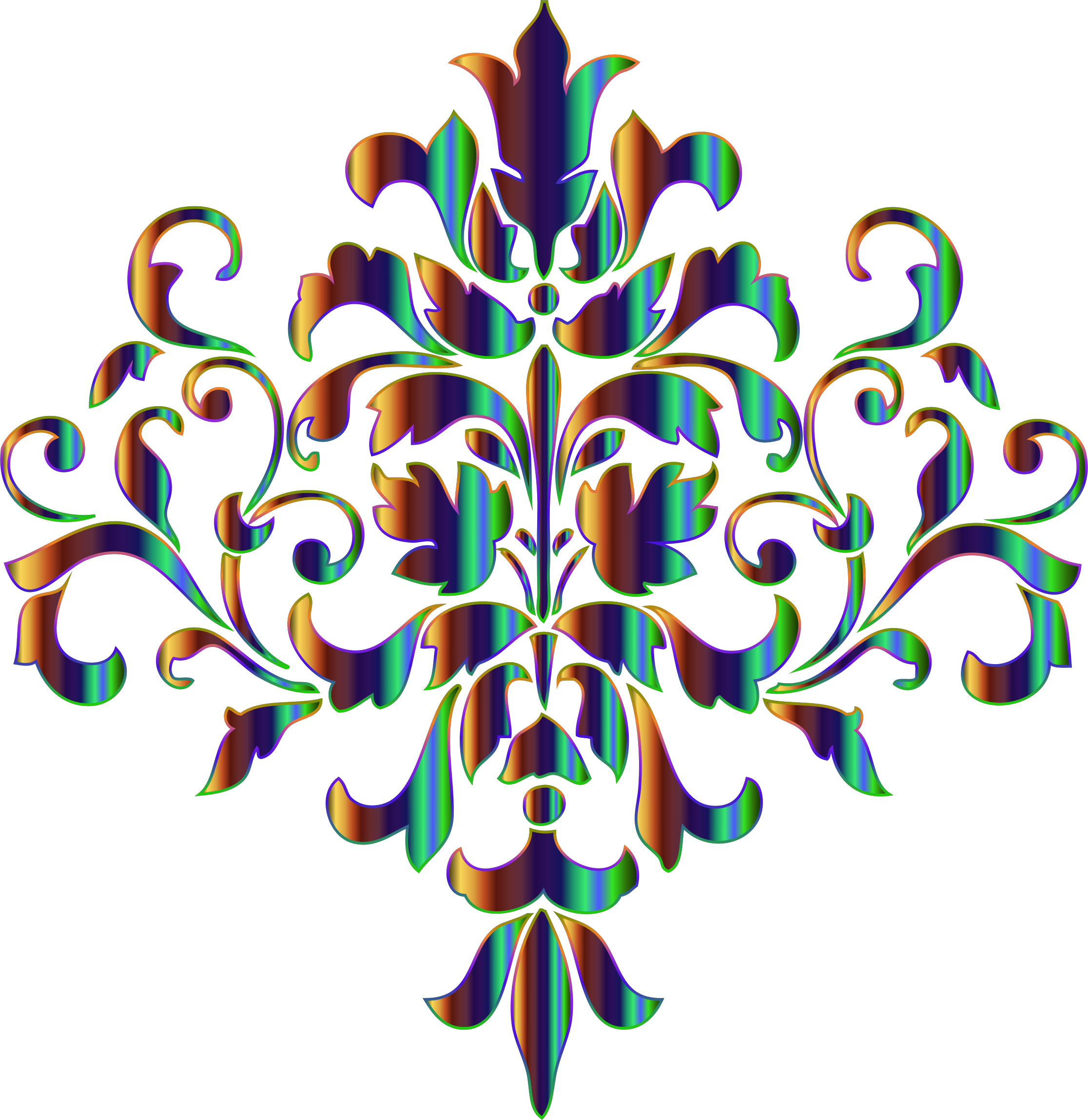 Damask Design No Background - Damask Design No Background (2232x2297)