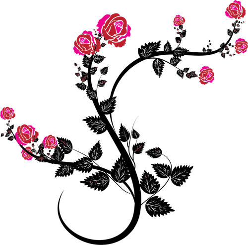 Rose Branch - Rose Vines (500x492)