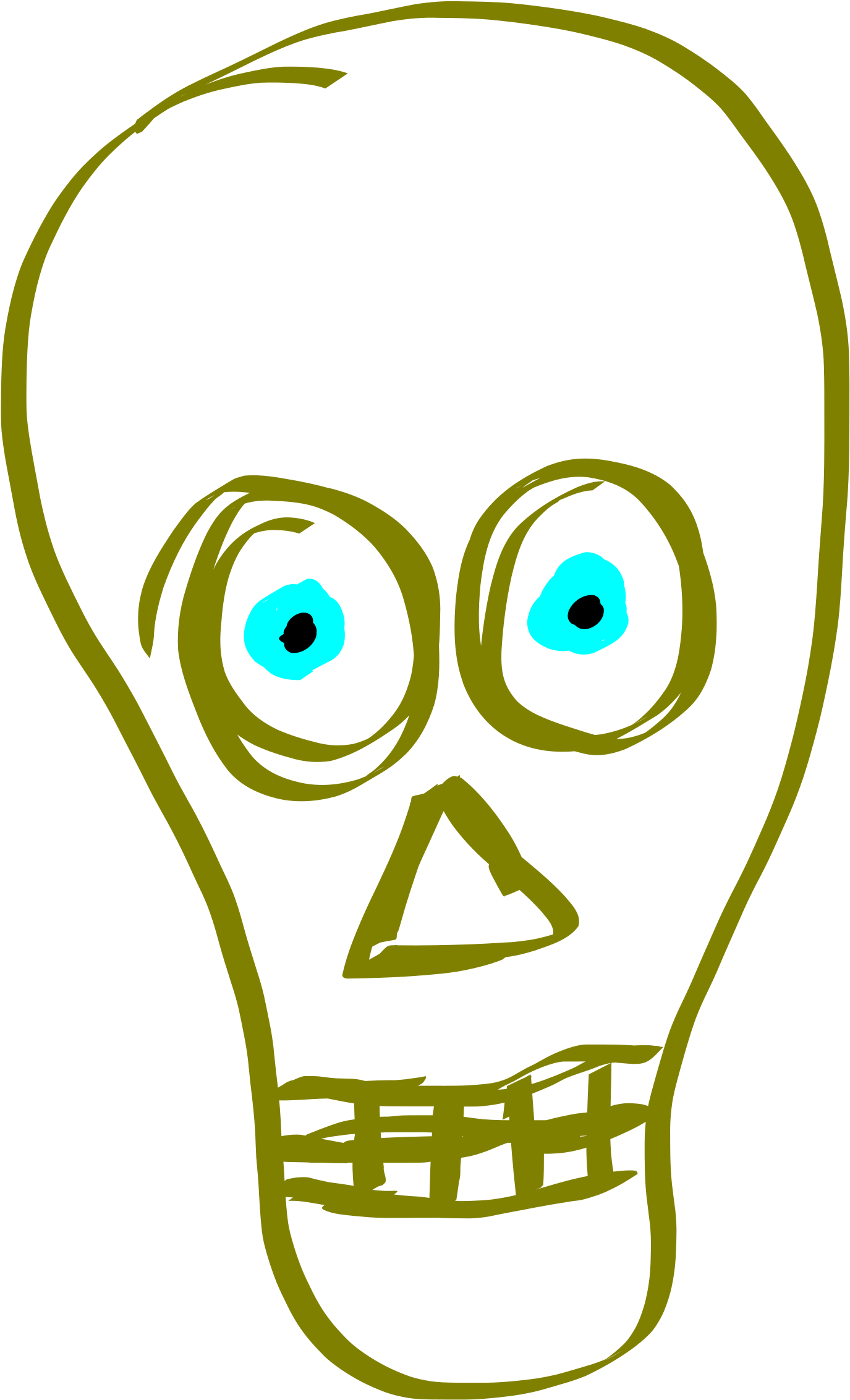 Funny Skull - Human Skull Symbolism (1697x2400)