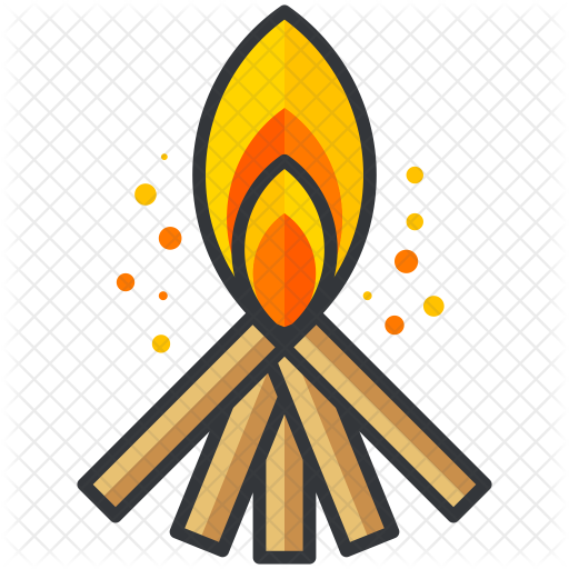 Campfire Icon - Emblem (512x512)