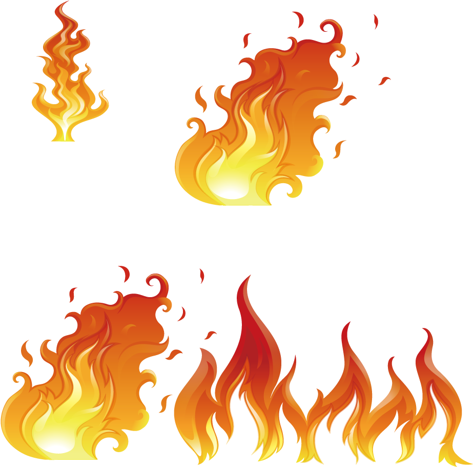 Flame Euclidean Vector Fire Illustration - Flame (1200x1200)