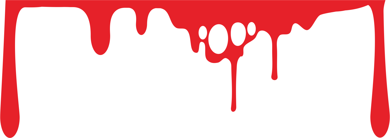 Red Blood Clip Art - Vector Graphics (1582x562)