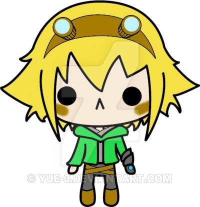 Ezreal - Lol Ezreal Chibi (400x414)